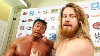 11/30 WORLD TAG LEAGUE 2017 - 6th match : Post-match comments [English subs]
