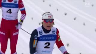 Финал женского спринта на Кубке мира-2019 в Отепя