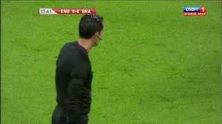 Пенальти Роналдиньо в матче "Англия - Бразилия" 0:0