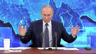 Путин ответил на вопрос об откровенном видео Дзюбы. Ежегодная пресс-конференция Путина - 2020