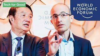 A Future Shaped By A Technological Arms Race with Yuval Noah Harari & Ren Zhengfei | DAVOS 2020