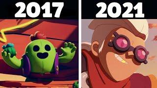 ВСЕ МУЛЬТИКИ БРАВЛ СТАРС 2017-2021!
