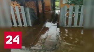 Реки вышли из берегов: в Хабаровском крае 42 дома оказались подтоплены - Россия 24