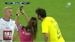 Woman Referee Shows Yellow Card To Brazil Legend KAKA To Take Selfie