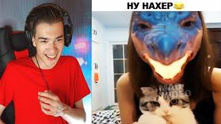 Самое смешное видео. Попробуй не засмеяться челлендж. Засмеялся - проиграл, лучшие приколы ч. 188