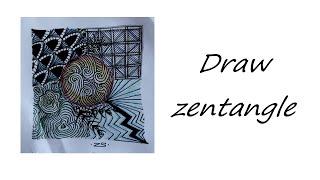 Draw zentangle! #8