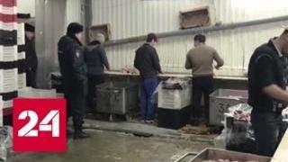 В Балашихе мигранты перерабатывали мясо в антисанитарных условиях - Россия 24