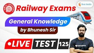 9:00 PM - RRB NTPC/Group D 2020 | General Awareness by Bhunesh Sharma | Live Test-125