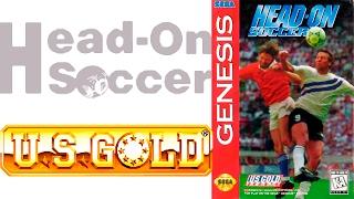 Head-On Soccer (Fever Pitch Soccer) gameplay (Sega Mega Drive/Genesis)