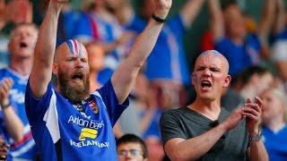Евро 2016 | Болельщики Исландии поют гимн на матче Англия-Исландия | Чемпионат