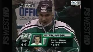 Valeri Karpov's nice breakaway goal vs Kings for Ducks (1996)