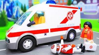 Машинки мультики - Полицейская машинка. Скорая помощь и спасатели - Игрушки - Мультфильмы для детей