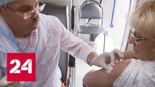 В столице началась бесплатная вакцинация против гриппа - Россия 24