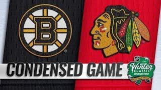Boston Bruins vs Chicago Blackhawks | Jan.01, 2019 | Game Highlights | NHL 2018/19 | Обзор матча