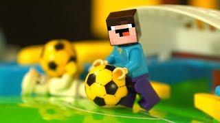 ФУТБОЛ ⚽️ Лего НУБик Майнкрафт Мультфильмы для Детей - LEGO Minecraft Мультики Анимация