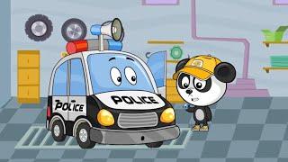 Машинки - Сборник серий про полицию, автобус и Ремонт машин | Мультфильмы для детей