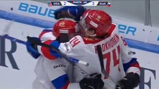 Олимпийская сборная России - США - 5-2. Видеообзор