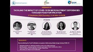 Tackling the impact of COVID-19 on Micronutrient deficiencies through food fortification