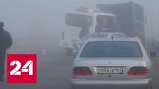 Страшная авария на трассе "Дон": водитель мог не заметить КамАЗ из-за тумана - Россия 24