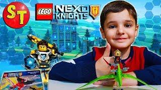 Фигурки ЛЕГО НЕКСО НАЙТС на динозаврах. Наборы БЭТМЕН и ниндзяго 4ч. LEGO Nexo Knights. funny kids.