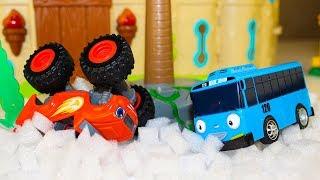 Мультики про машинки Вспыш и чудо машинки Снежные Гонки Тайо маленький автобус Мультфильмы для детей