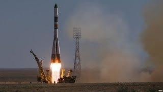 Запуск космического грузового корабля "Прогресс МС-11". Полное видео