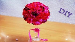 Красивый букет из роз для домашнего декора (DIY, Handmade).