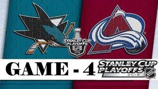San Jose Sharks vs Colorado Avalanche | Second round | Game 4 | Stanley Cup 2019 | Обзор матча