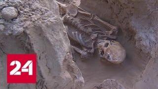 В Астраханской области обнаружили захоронение богатого сарматского воина - Россия 24