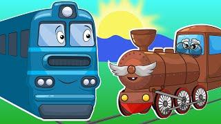 Мультики Про Машинки Учим виды железнодорожного транспорта с Биби Обучающий мультфильм для детей