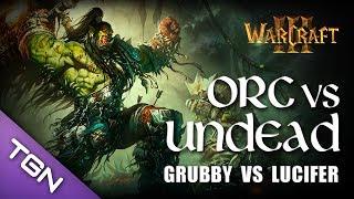 Warcraft 3 - Grubby (Undead) vs Lucifer (Orc) - Lost Temple