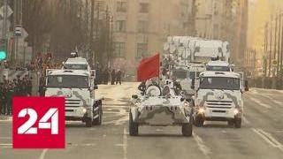 Тысячи зрителей собрались на Тверской, чтобы увидеть военную технику перед репетицией парада - Рос…