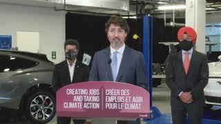 Remarks on a new commitment to battery-electric vehicle manufacturing in Ontario
