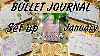Новый ежедневник NUUNA! Оформляю  ежедневник BULLET JOURNAL SET UP 2021 + ЯНВАРЬ (JANUARY)