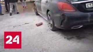 "Это чека!": в Ростове-на-Дону взорвали Mercedes директора автомойки - Россия 24