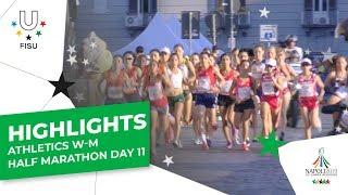 Highlights Day 11 I Athletics Mens and Womens Half Marathon #Napoli2019