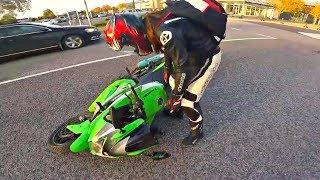 Опасные ситуации мотоциклистов на дороге / Мото аварии (#41)