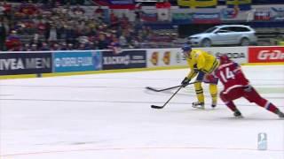 Хоккей Швеция-Россия 1 3 (гол сборной швеции)
