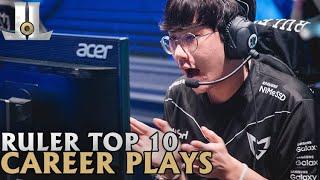 Ruler Top 10 Career Plays | Lol esports