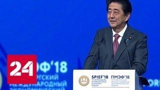 Синдзо Абэ: нам надо работать для будущих поколений Японии и России - Россия 24