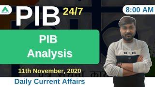 PIB 247 | PIB Analysis | Current Affairs | Day 153 - by Manish Sir