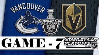 Ванкувер Кэнакс - Вегас Голден Найтс | Second round | Game 7 | Stanley Cup 2020 | Обзор матча