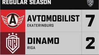 Автомобилист - Динамо Рига 7:2  | КХЛ - регулярный чемпионат 1 ноября 2020 Лучшие моменты матча