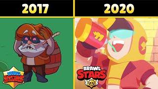 ЭВОЛЮЦИЯ МУЛЬТИКОВ БРАВЛ СТАРС 2017 VS 2020!