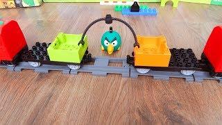 Машинки игрушки Лего Поезда мультики Город машинок 278 перетягивание. Мультики для детей про Машинки