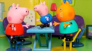 Свинка Пеппа на русском новые серии - Одни дома! Мультфильмы 2017 года! Видео для детей с игрушками.