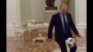 Путин и Инфантино сыграли в футбол в Кремле