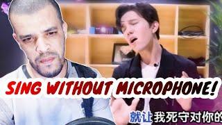 Dimash singing without a microphone! - REACTION DZ