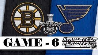 Boston Bruins vs St. Louis Blues | Final | Game 6 | Jun.09, 2019 | Stanley Cup 2019 | Обзор матча