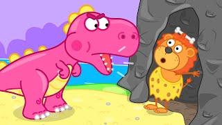 Львенок Котёнок – Как подружится с динозавром - Мультфильмы для детей